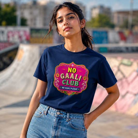 No Gaali Club | Unisex Pure Cotton T-Shirt