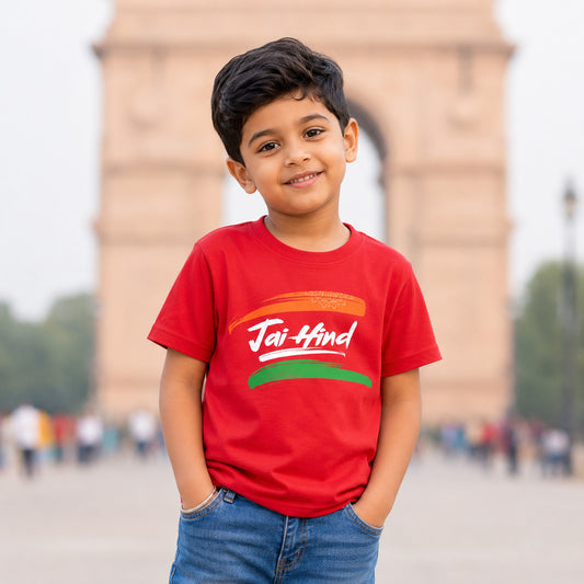 Jai Hind Kids T-Shirt | Pure Cotton