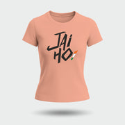Jai Ho | Round Neck Women’s T-Shirt | Pure Cotton Luv My India Fashion | Patriotic T-Shirt