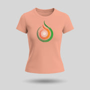 Tiranga Themed | Round Neck Women’s T-Shirt | Pure Cotton Luv My India Fashion | Patriotic T-Shirt