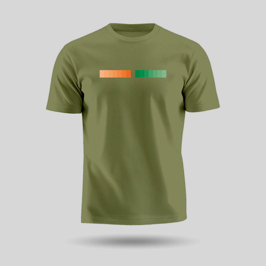 Tiranga | Round Neck Unisex T-Shirt | Pure Cotton Luv My India Fashion | Tricolour Patriotic T-Shirt
