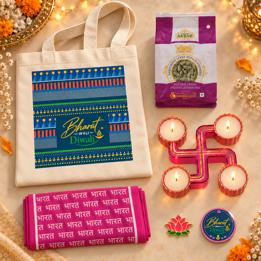 Bharat Wali Diwali Purple Stole Festive Hamper