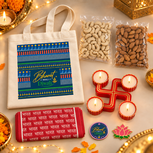 Bharat Wali Diwali Red Stole Festive Hamper