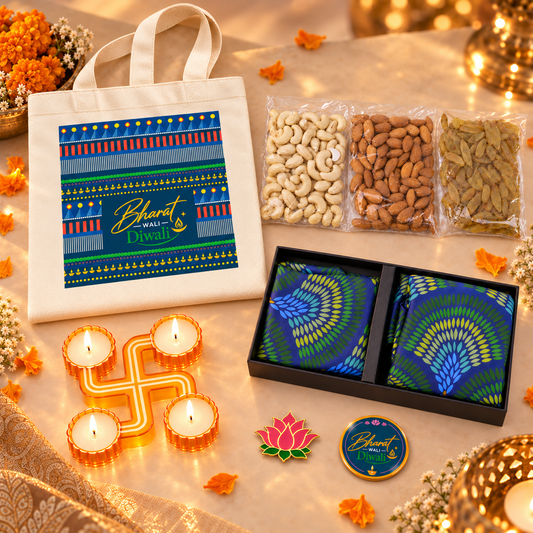 Bharat Wali Diwali Peacock Feathers His & Her Festive Hamper