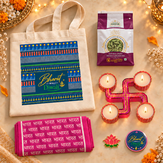 Bharat Wali Diwali Purple Stole Festive Hamper