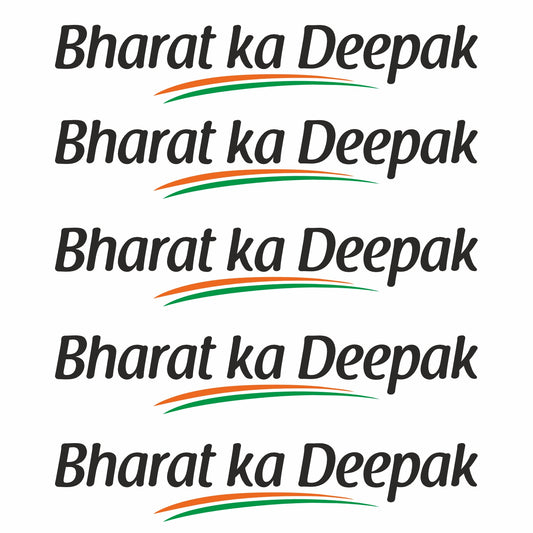 Your Name Bharat Pride Large Print Personalised Modal Silk Stole | Unisex | White & Saffron | Dual-Sided Print