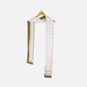 Namaste Sada Vatsale Matrubhume | Unisex Mulmul Cotton Stole | Luv My India Fashion | 200x50 CM | Elegant Hand-Block Stole