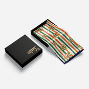 Lotus Motifs | Luv My India Patriotic Premium Bemberg Silk Pocket Square | National Symbol Digital Print 33x33 CM Pocket Square