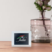 Tiranga / Tricolour Sunboard Bharat Frame For Decor | Luv My India 4x3 Inches White Patriotic MDF Frame