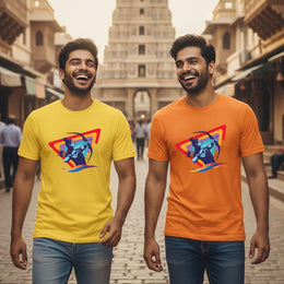 Bhagwan Ram | Round Neck Unisex T-Shirt | Pure Cotton Luv My India Fashion | Luv My India Spiritual T-Shirt