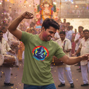 Bhagwan Ganesh | Round Neck Unisex T-Shirt | Pure Cotton Luv My India Fashion | Luv My India Spiritual T-Shirt