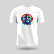 Bhagwan Ganesh | Round Neck Unisex T-Shirt | Pure Cotton Luv My India Fashion | Luv My India Spiritual T-Shirt