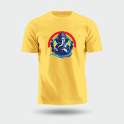 Bhagwan Ganesh | Round Neck Unisex T-Shirt | Pure Cotton Luv My India Fashion | Luv My India Spiritual T-Shirt