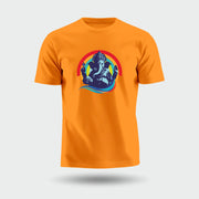 Bhagwan Ganesh | Round Neck Unisex T-Shirt | Pure Cotton Luv My India Fashion | Luv My India Spiritual T-Shirt
