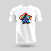 Maa Saraswati | Round Neck Unisex T-Shirt | Pure Cotton Luv My India Fashion | Luv My India Spiritual T-Shirt