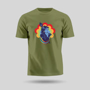 Bhagwan Krishna | Round Neck Unisex T-Shirt | Pure Cotton Luv My India Fashion | Luv My India Spiritual T-Shirt