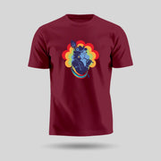 Bhagwan Krishna | Round Neck Unisex T-Shirt | Pure Cotton Luv My India Fashion | Luv My India Spiritual T-Shirt