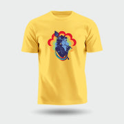 Bhagwan Krishna | Round Neck Unisex T-Shirt | Pure Cotton Luv My India Fashion | Luv My India Spiritual T-Shirt