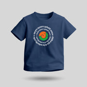 Vakratunda Mahakaya | Tricolour Round Neck Kids’ Unisex T-Shirt | Pure Cotton Luv My India Fashion | Ganesh Chaturthi Spiritual T-Shirt