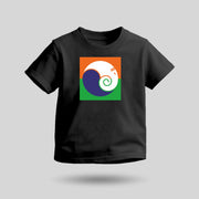 Ganpati Bappa Tricolour | Round Neck Kids’ Unisex T-Shirt | Pure Cotton Luv My India Fashion | Ganesh Chaturthi Spiritual T-Shirt