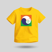 Ganpati Bappa Tricolour | Round Neck Kids’ Unisex T-Shirt | Pure Cotton Luv My India Fashion | Ganesh Chaturthi Spiritual T-Shirt