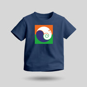 Ganpati Bappa Tricolour | Round Neck Kids’ Unisex T-Shirt | Pure Cotton Luv My India Fashion | Ganesh Chaturthi Spiritual T-Shirt