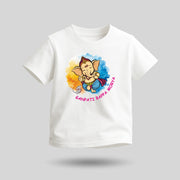 Ganpati Bappa Morya | Round Neck Kids’ Unisex T-Shirt | Pure Cotton Luv My India Fashion | Ganesh Chaturthi Spiritual T-Shirt
