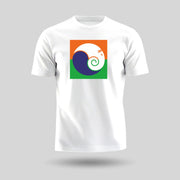 Ganpati Bappa Tricolour | Round Neck Unisex T-Shirt | Pure Cotton Luv My India Fashion | Ganesh Chaturthi Spiritual T-Shirt