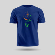 Om Ganesh Tricolour | Round Neck Unisex T-Shirt | Pure Cotton Luv My India Fashion | Ganesh Chaturthi Spiritual T-Shirt