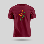 Om Ganesh Tricolour | Round Neck Unisex T-Shirt | Pure Cotton Luv My India Fashion | Ganesh Chaturthi Spiritual T-Shirt
