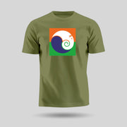 Ganpati Bappa Tricolour | Round Neck Unisex T-Shirt | Pure Cotton Luv My India Fashion | Ganesh Chaturthi Spiritual T-Shirt