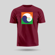 Ganpati Bappa Tricolour | Round Neck Unisex T-Shirt | Pure Cotton Luv My India Fashion | Ganesh Chaturthi Spiritual T-Shirt