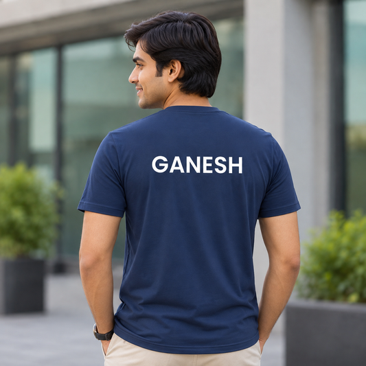 Your Name Bal Ganesh Illustration Unisex T-Shirt | Customisable
