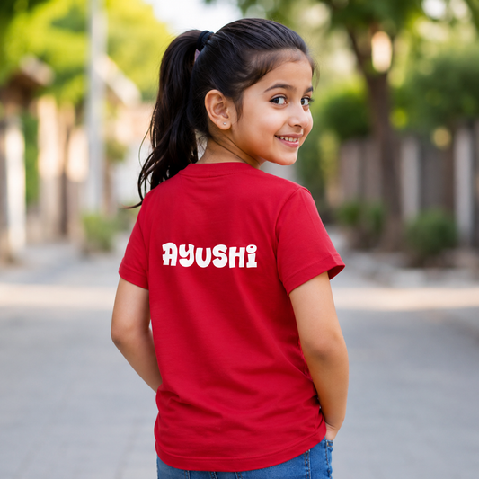 Kids’ Name Om Devotional T-Shirt | Customisable Name