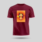Lord Hanuman | Round Neck Unisex T-Shirt | Pure Cotton Luv My India Fashion | Bajrangbali Spiritual T-Shirt