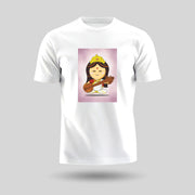 Saraswati Mata | Round Neck Unisex T-Shirt | Pure Cotton Luv My India Fashion | Goddess Saraswati Spiritual T-Shirt