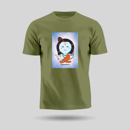 Lord Ram | Round Neck Unisex T-Shirt | Pure Cotton Luv My India Fashion | Shri Ram Spiritual T-Shirt