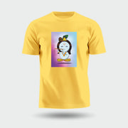 Lord Krishna | Round Neck Unisex T-Shirt | Pure Cotton Luv My India Fashion | Shri Krishna Spiritual T-Shirt