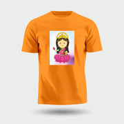 Maa Laxmi | Round Neck Unisex T-Shirt | Pure Cotton Luv My India Fashion | Narayani Spiritual T-Shirt
