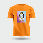 Lord Krishna | Round Neck Unisex T-Shirt | Pure Cotton Luv My India Fashion | Shri Krishna Spiritual T-Shirt