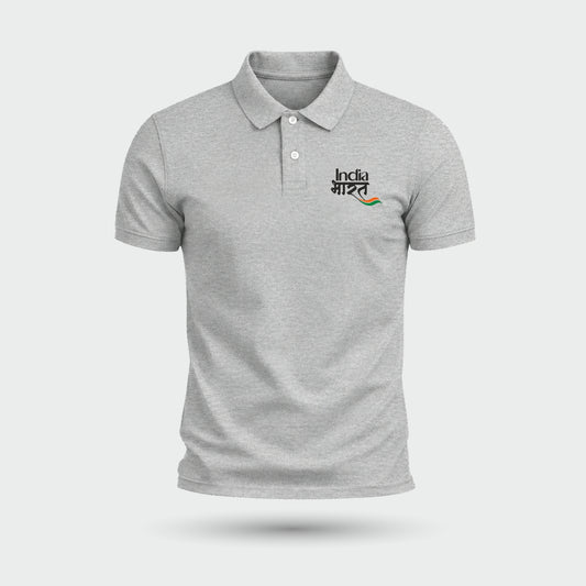 India Bharat Tiranga Polo T-Shirt | Pure Cotton