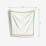 His & Her Set | Bharat In Tricolour | Luv My India Premium Pocket Square And Scarf Combo | Digital Print Patriotic Combo | 33x33 CM Bemberg Silk Pocket Square | 150x45 CM Bemberg Silk Scarf