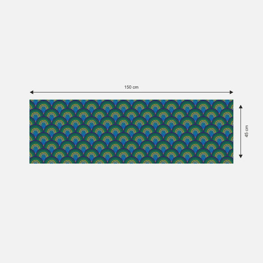 Peacock Feathers Scarf | Premium Bemberg Vegan Silk