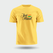 Jai Hind Tiranga Flag | Round Neck Unisex T-Shirt | Pure Cotton Luv My India Fashion | Patriotic T-Shirt