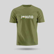 Jai Hind Tiranga Stripe | Round Neck Unisex T-Shirt | Pure Cotton Luv My India Fashion | Patriotic T-Shirt