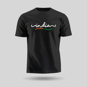 India | Round Neck Unisex T-Shirt | Pure Cotton Luv My India Fashion | Patriotic T-Shirt