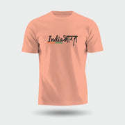 India Bharat Tiranga Stripe | Round Neck Unisex T-Shirt | Pure Cotton Luv My India Fashion | Patriotic T-Shirt