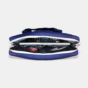 India Tricolour | Patriotic Sleeve Case Cover Laptop Bag For Men & Women | Luv My India 17x14 Inch Waterproof Shock Absorber Laptop/MacBook, Office/College Laptop Bag | Cotton Canvas Blue Interior Laptop Bag