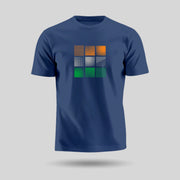 Tricolour Blocks | Round Neck Unisex T-Shirt | Pure Cotton Luv My India Fashion | Patriotic T-Shirt
