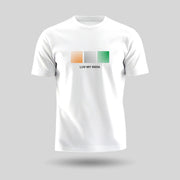 Luv My India Tricolour Blocks | Round Neck Unisex T-Shirt | Pure Cotton Luv My India Fashion | Patriotic T-Shirt